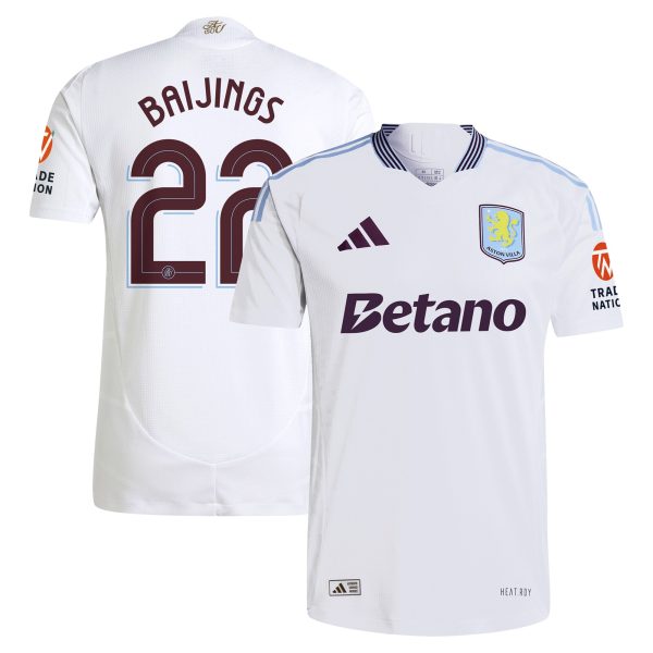 aston villa adidas away authentic shirt 2024-25 with baijings 22 cup printing Collection | Official Aston Villa Shirts