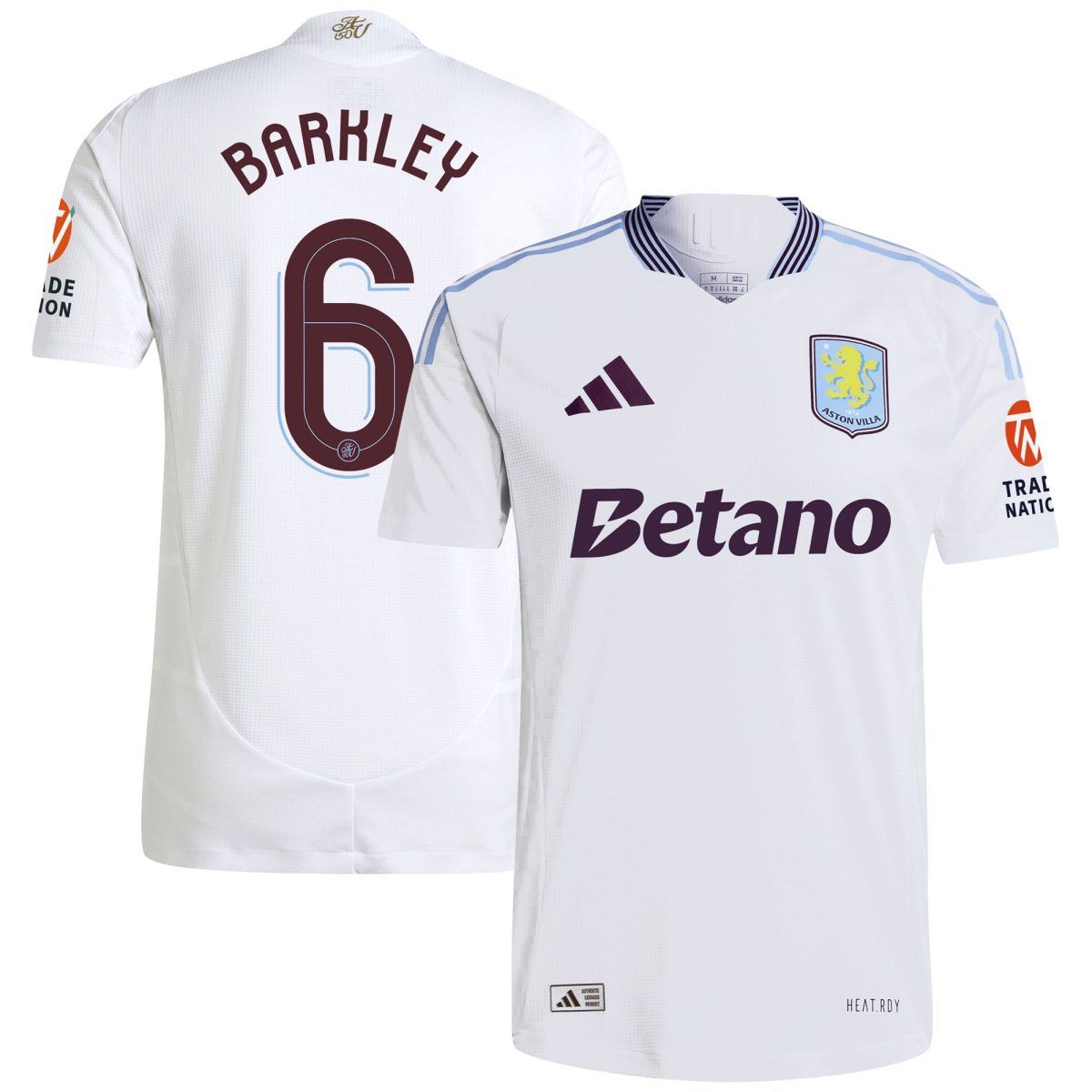 aston villa adidas away authentic shirt 2024-25 with barkley 6 cup printing Collection | Official Aston Villa Shirts