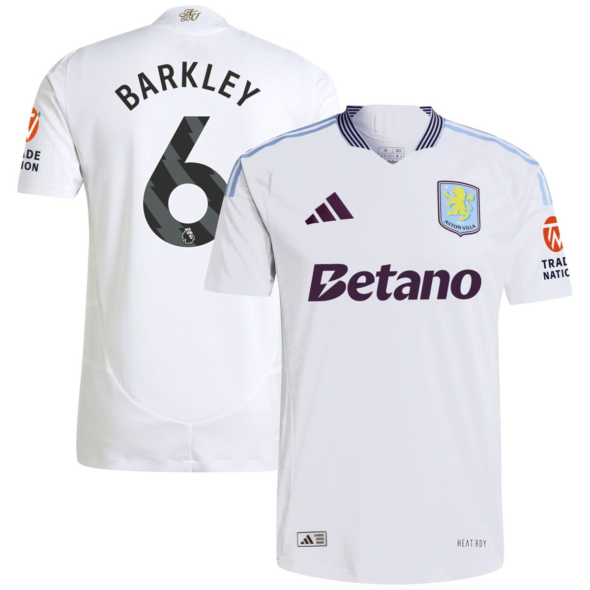 aston villa adidas away authentic shirt 2024-25 with barkley 6 printing Collection | Official Aston Villa Shirts