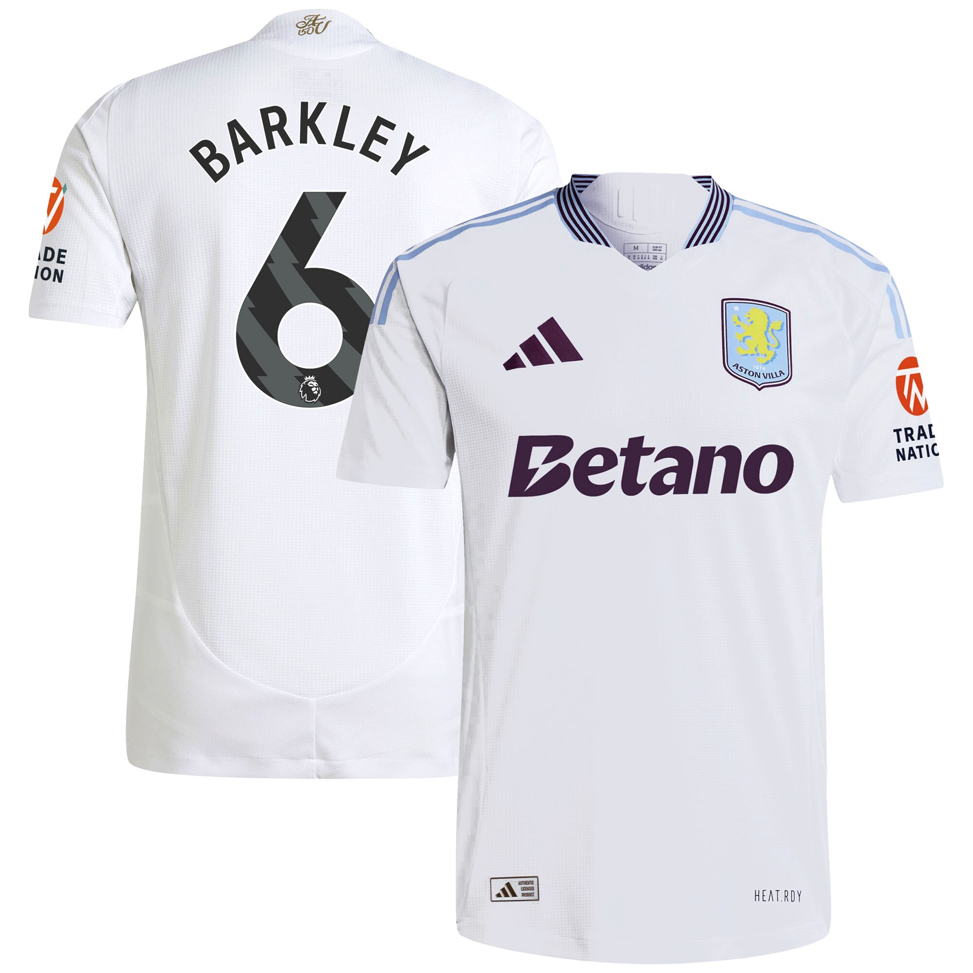 aston villa adidas away authentic shirt 2024-25 with barkley 6 printing Collection | Official Aston Villa Shirts