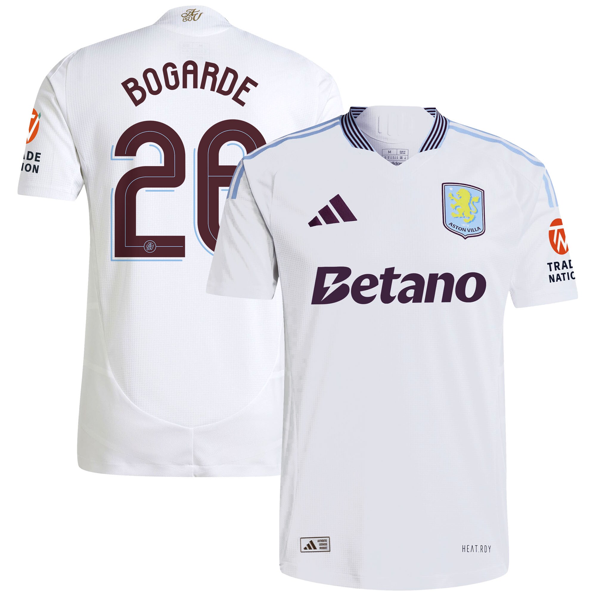 aston villa adidas away authentic shirt 2024-25 with bogarde 26 cup printing Collection | Official Aston Villa Shirts