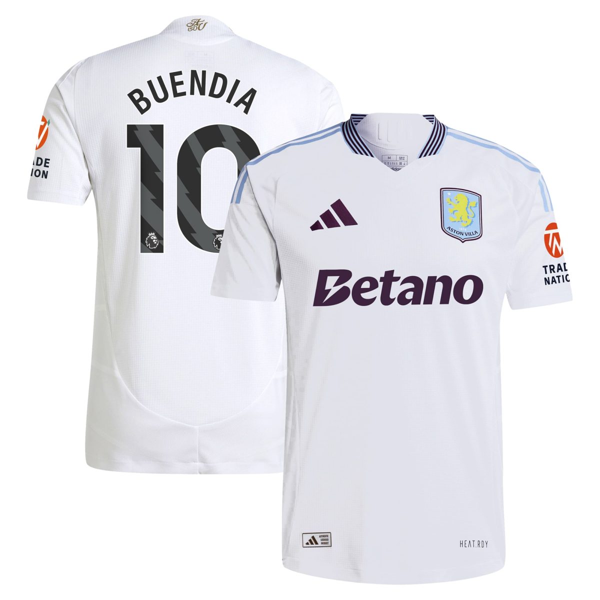 aston villa adidas away authentic shirt 2024-25 with buendia 10 printing Collection | Official Aston Villa Shirts