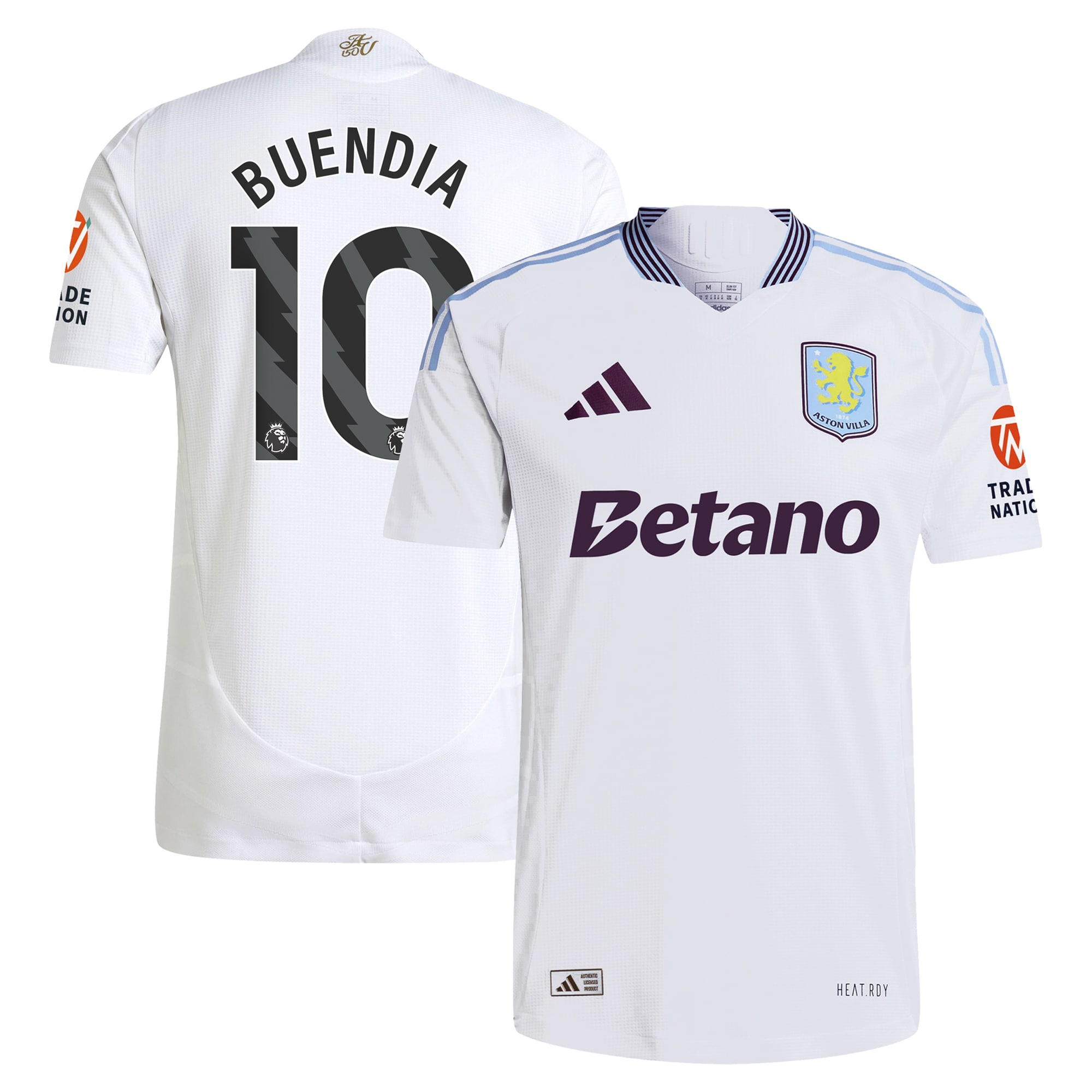 aston villa adidas away authentic shirt 2024-25 with buendia 10 printing Collection | Official Aston Villa Shirts