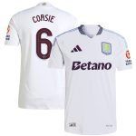 aston villa adidas away authentic shirt 2024-25 with corsie 6 cup printing Collection | Official Aston Villa Shirts