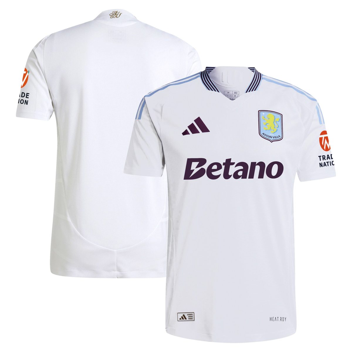 aston villa adidas away authentic shirt 2024-25 with custom printing Collection | Official Aston Villa Shirts