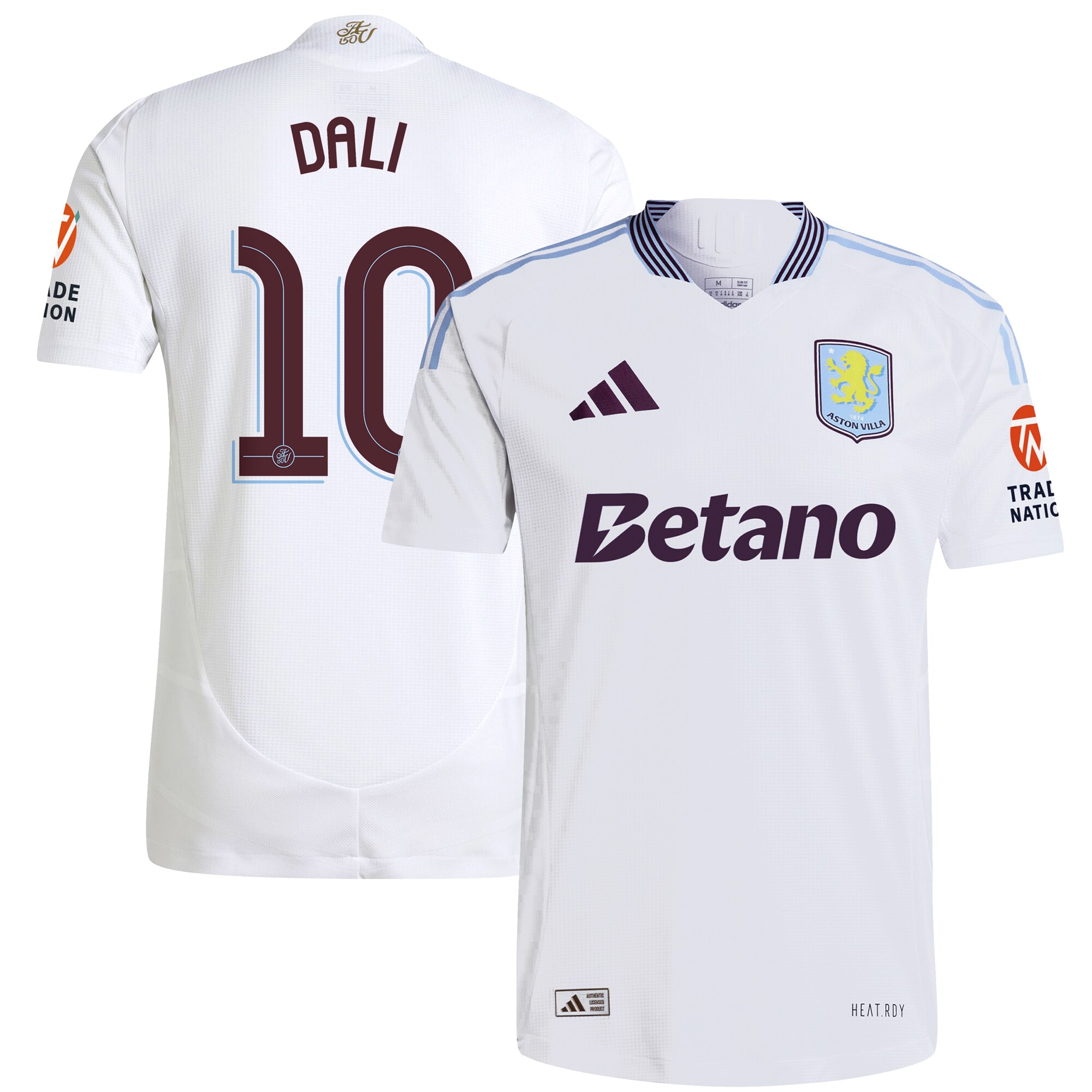aston villa adidas away authentic shirt 2024-25 with dali 10 cup printing Collection | Official Aston Villa Shirts
