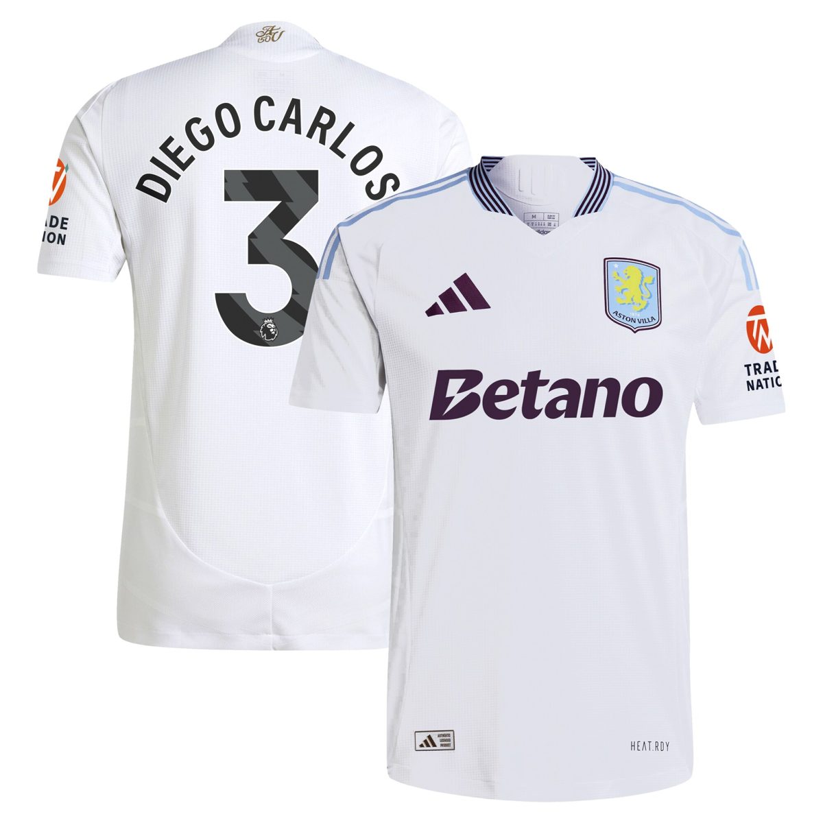aston villa adidas away authentic shirt 2024-25 with diego carlos 3 printing Collection | Official Aston Villa Shirts
