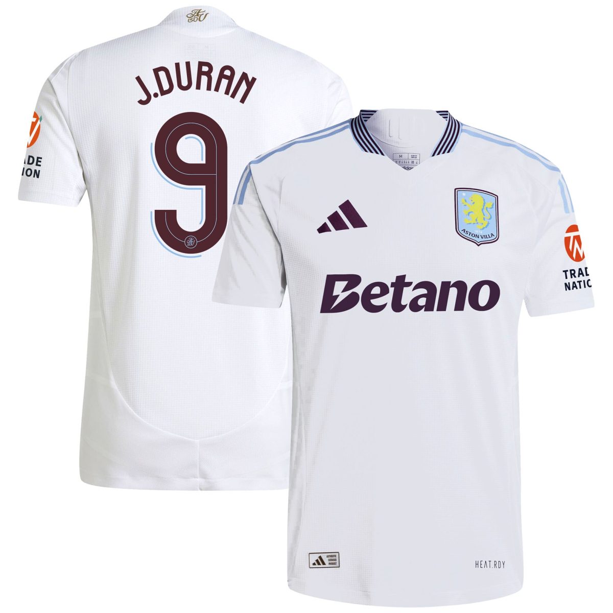 aston villa adidas away authentic shirt 2024-25 with duran 9 cup printing Collection | Official Aston Villa Shirts