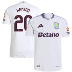 aston villa adidas away authentic shirt 2024-25 with hanson 20 cup printing Collection | Official Aston Villa Shirts