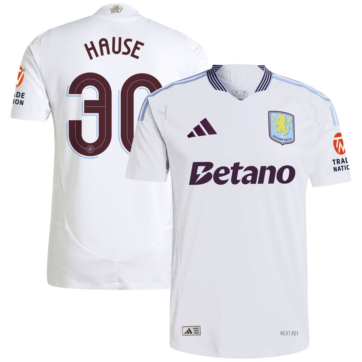 aston villa adidas away authentic shirt 2024-25 with hause 30 cup printing Collection | Official Aston Villa Shirts