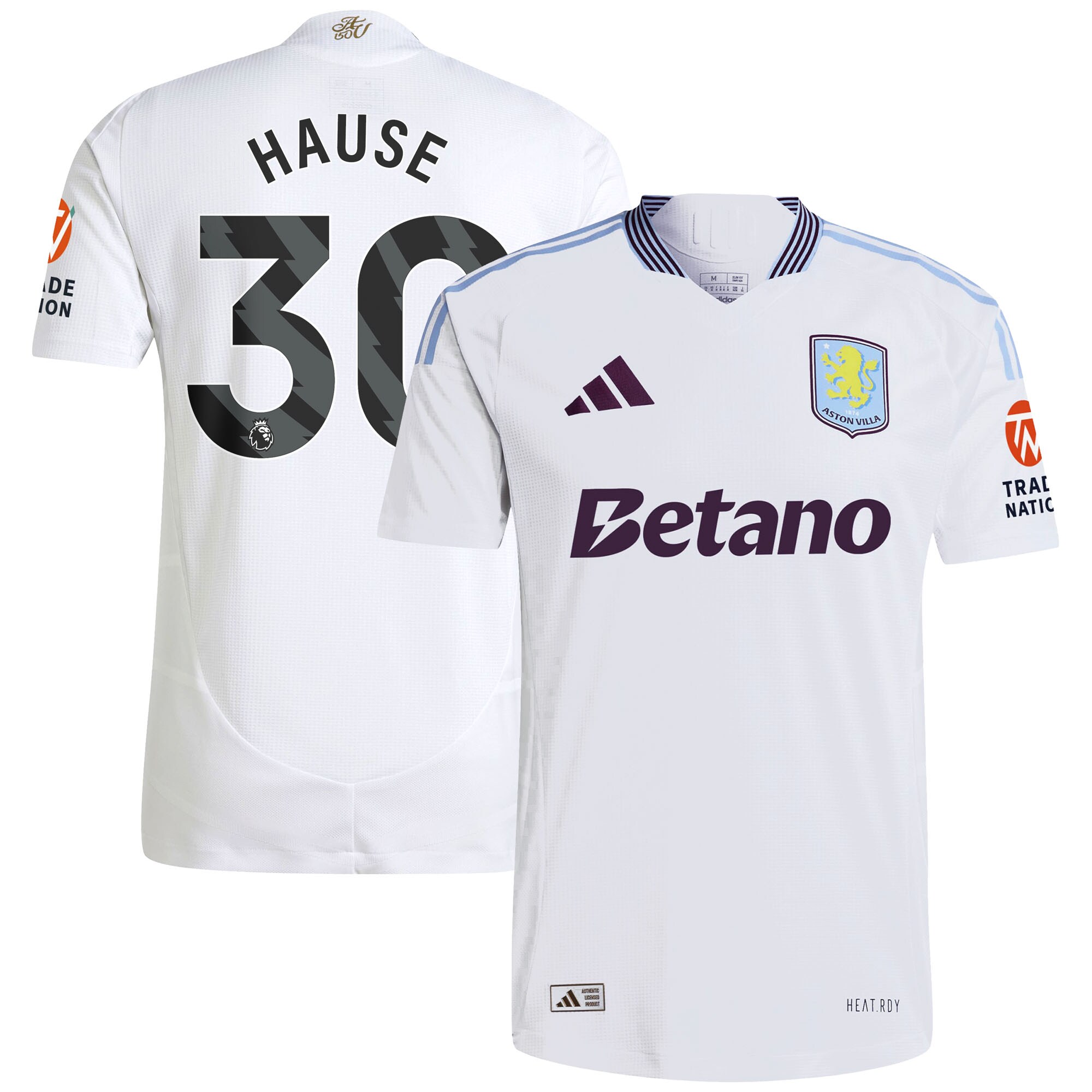 aston villa adidas away authentic shirt 2024-25 with hause 30 printing Collection | Official Aston Villa Shirts