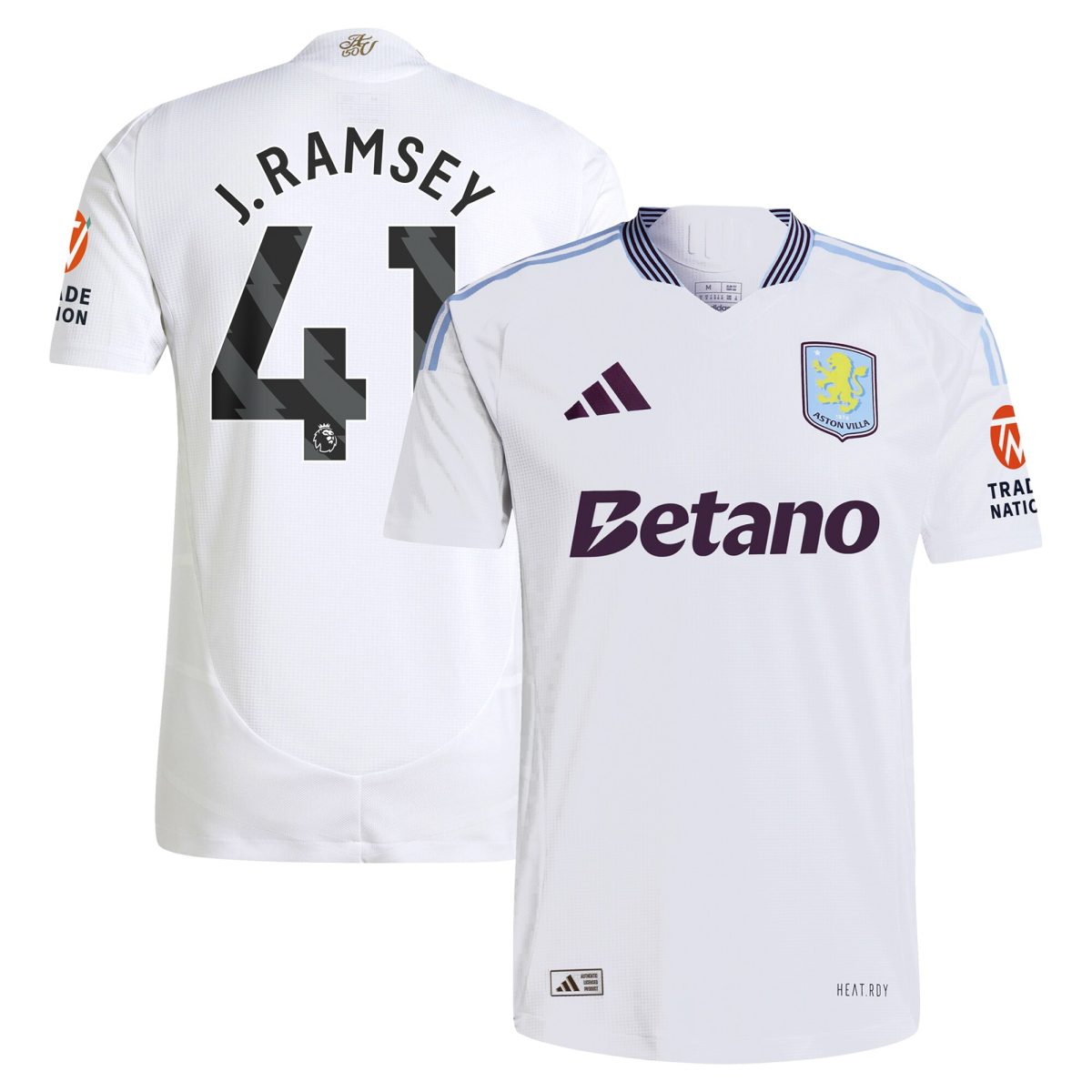 aston villa adidas away authentic shirt 2024-25 with j. ramsey 41 printing Collection | Official Aston Villa Shirts