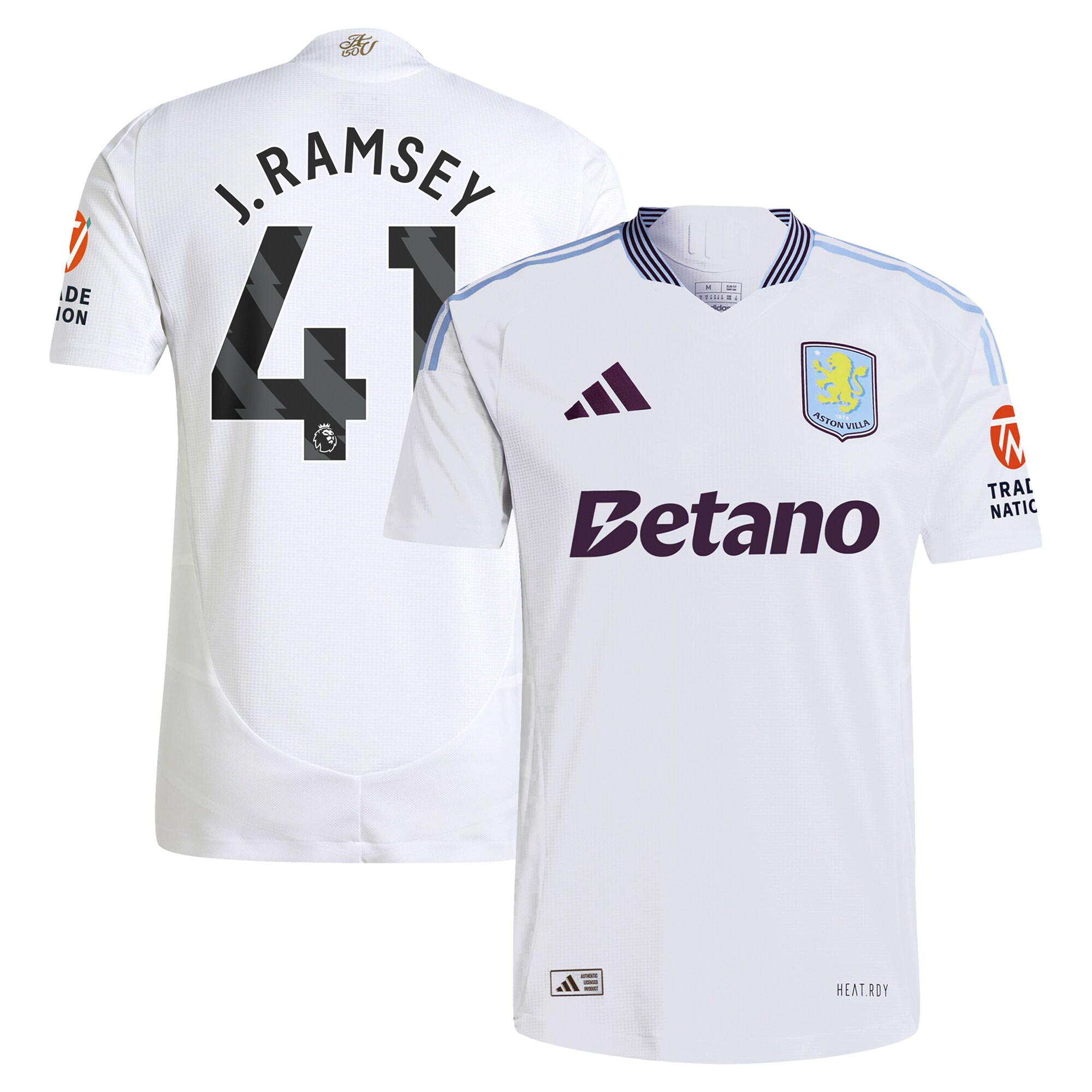 aston villa adidas away authentic shirt 2024-25 with j. ramsey 41 printing Collection | Official Aston Villa Shirts
