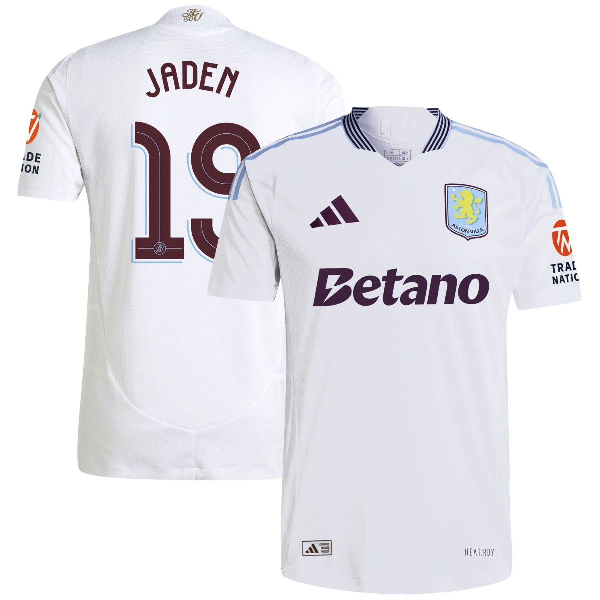 aston villa adidas away authentic shirt 2024-25 with jaden 19 cup printing Collection | Official Aston Villa Shirts
