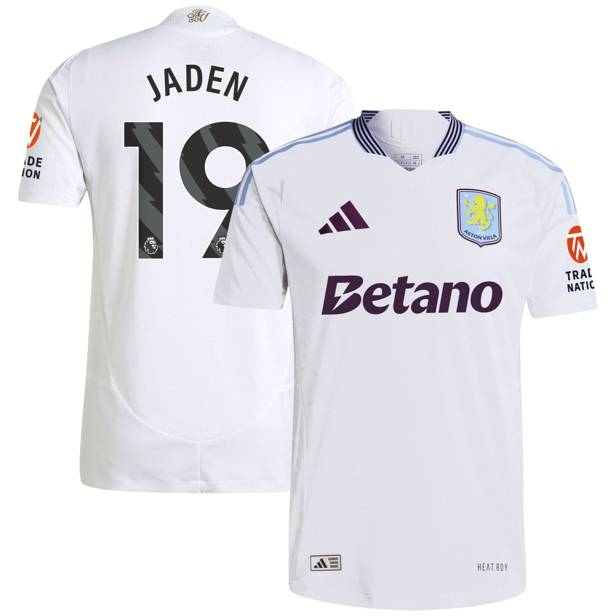 aston villa adidas away authentic shirt 2024-25 with jaden 19 printing Collection | Official Aston Villa Shirts