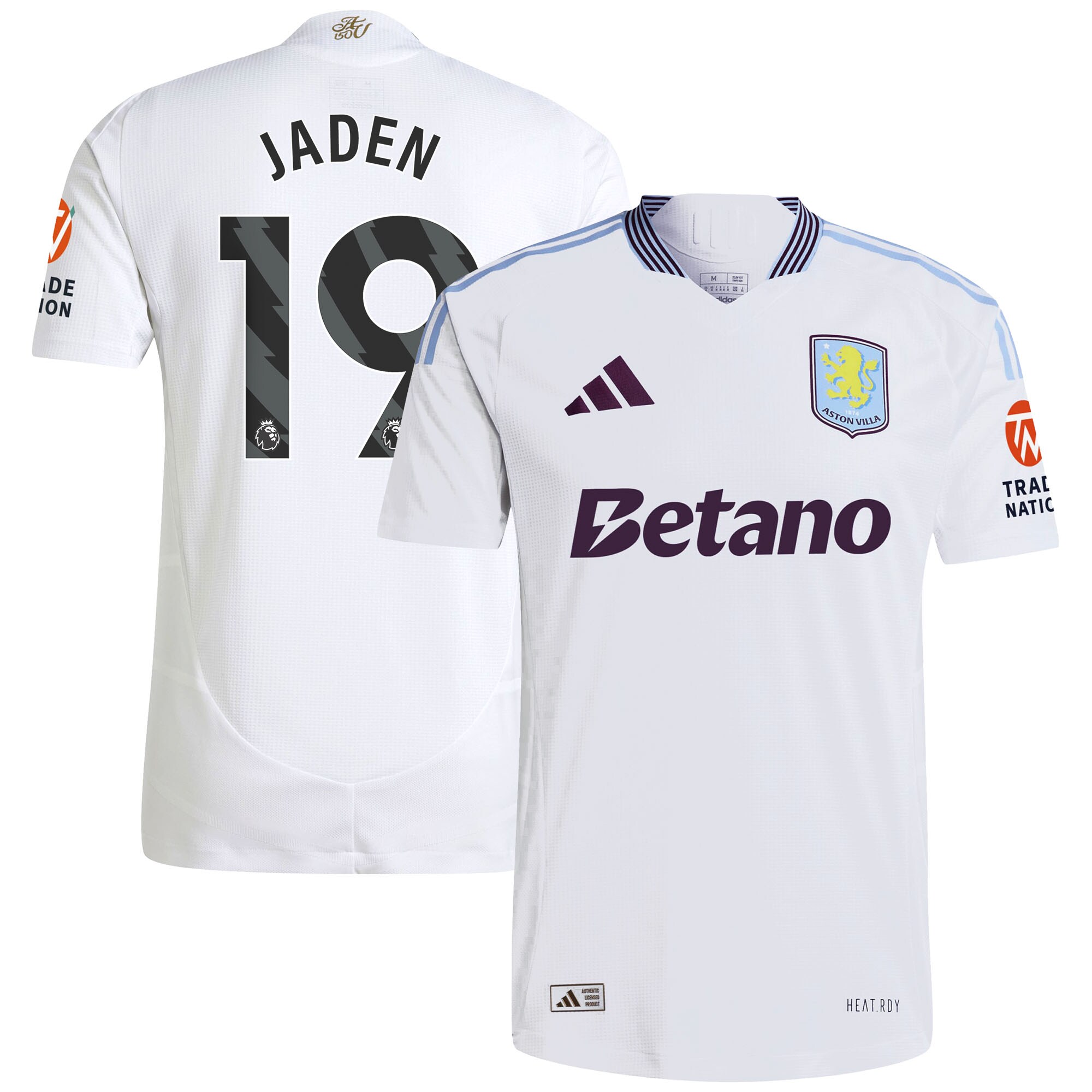 aston villa adidas away authentic shirt 2024-25 with jaden 19 printing Collection | Official Aston Villa Shirts