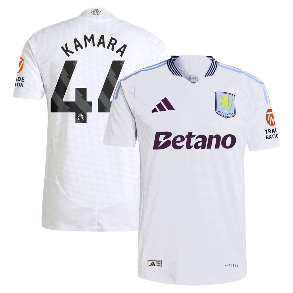 aston villa adidas away authentic shirt 2024-25 with kamara 44 printing Collection | Official Aston Villa Shirts