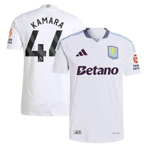 aston villa adidas away authentic shirt 2024-25 with kamara 44 printing Collection | Official Aston Villa Shirts