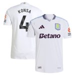aston villa adidas away authentic shirt 2024-25 with konsa 4 printing Collection | Official Aston Villa Shirts