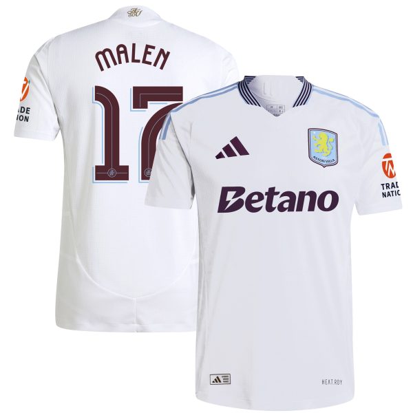 aston villa adidas away authentic shirt 2024-25 with malen 17 cup printing Collection | Official Aston Villa Shirts