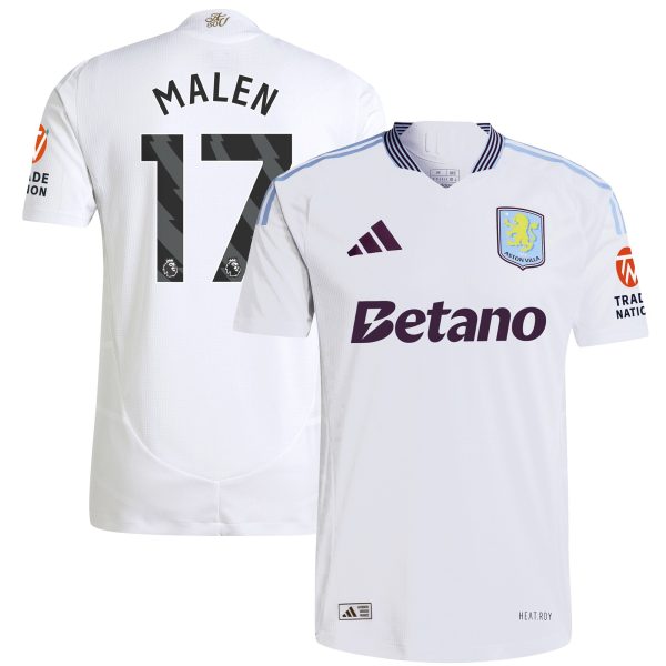 aston villa adidas away authentic shirt 2024-25 with malen 17 printing Collection | Official Aston Villa Shirts