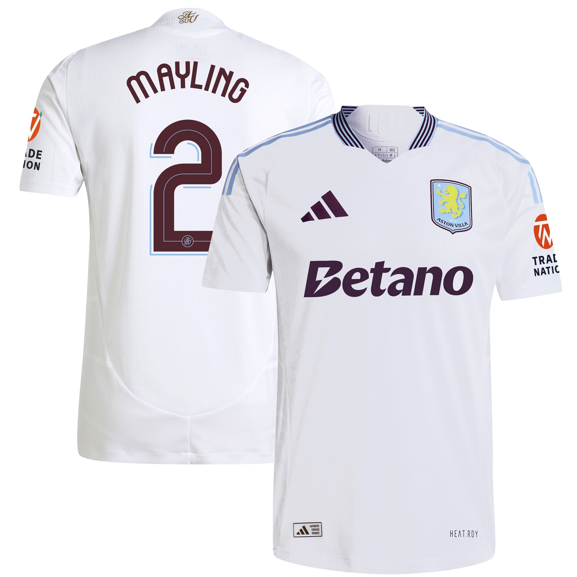 aston villa adidas away authentic shirt 2024-25 with mayling 2 cup printing Collection | Official Aston Villa Shirts