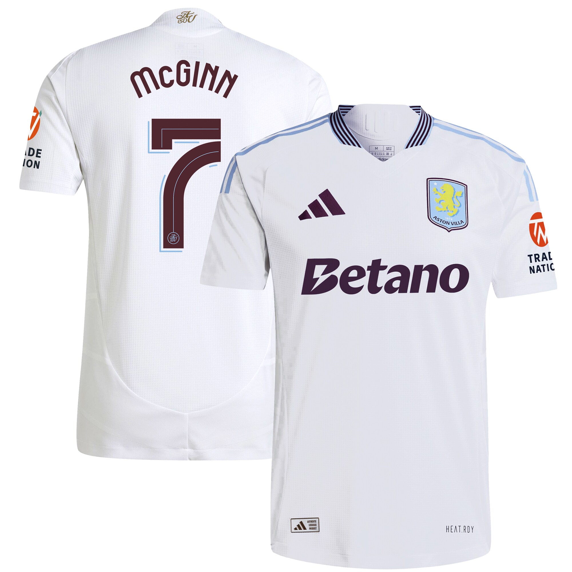 aston villa adidas away authentic shirt 2024-25 with mcginn 7 cup printing Collection | Official Aston Villa Shirts