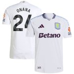 aston villa adidas away authentic shirt 2024-25 with onana 24 printing Collection | Official Aston Villa Shirts