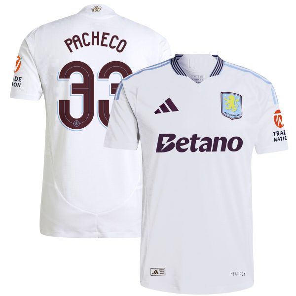 aston villa adidas away authentic shirt 2024-25 with pacheco 33 cup printing Collection | Official Aston Villa Shirts