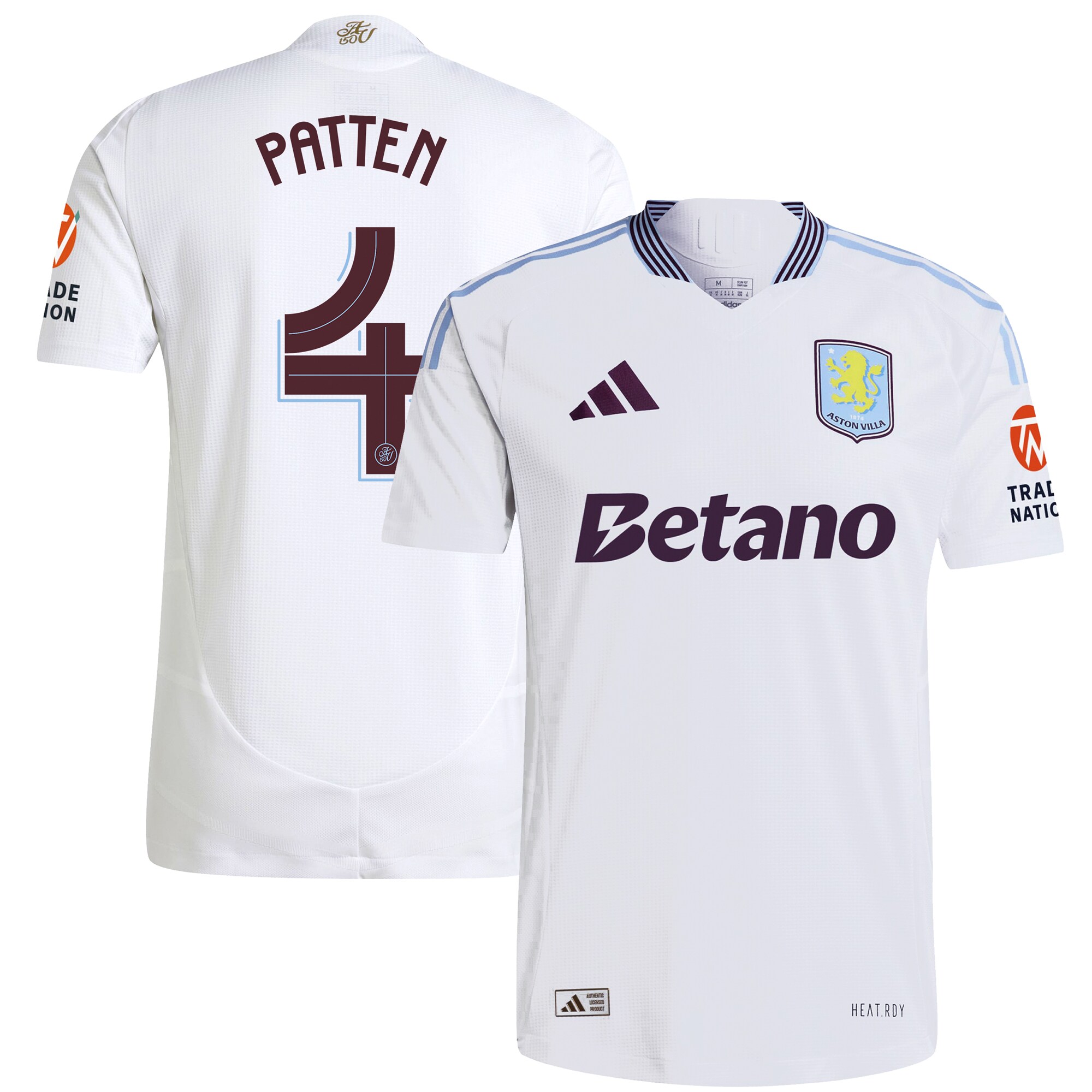 aston villa adidas away authentic shirt 2024-25 with patten 4 cup printing Collection | Official Aston Villa Shirts