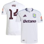 aston villa adidas away authentic shirt 2024-25 with pau 14 cup printing Collection | Official Aston Villa Shirts