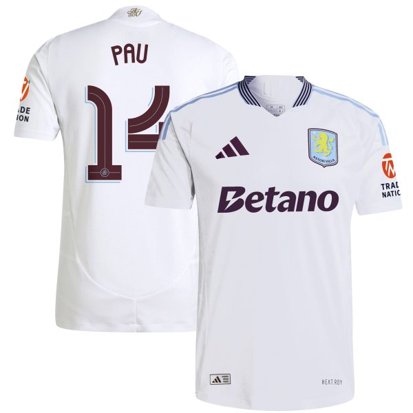 aston villa adidas away authentic shirt 2024-25 with pau 14 cup printing Collection | Official Aston Villa Shirts
