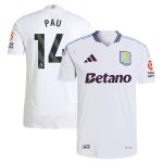 aston villa adidas away authentic shirt 2024-25 with pau 14 printing Collection | Official Aston Villa Shirts