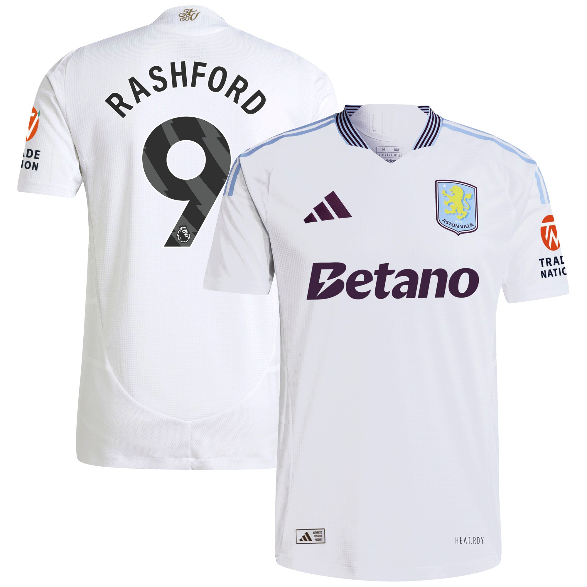 aston villa adidas away authentic shirt 2024-25 with rashford 9 printing Collection | Official Aston Villa Shirts