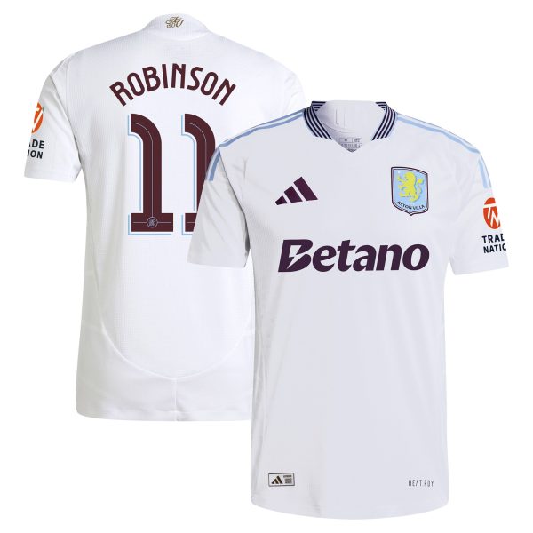 aston villa adidas away authentic shirt 2024-25 with robinson 11 cup printing Collection | Official Aston Villa Shirts