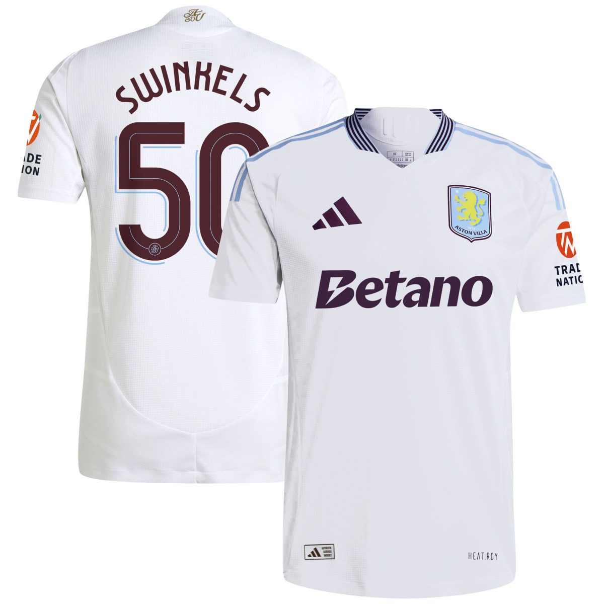 aston villa adidas away authentic shirt 2024-25 with swinkels 50 cup printing Collection | Official Aston Villa Shirts