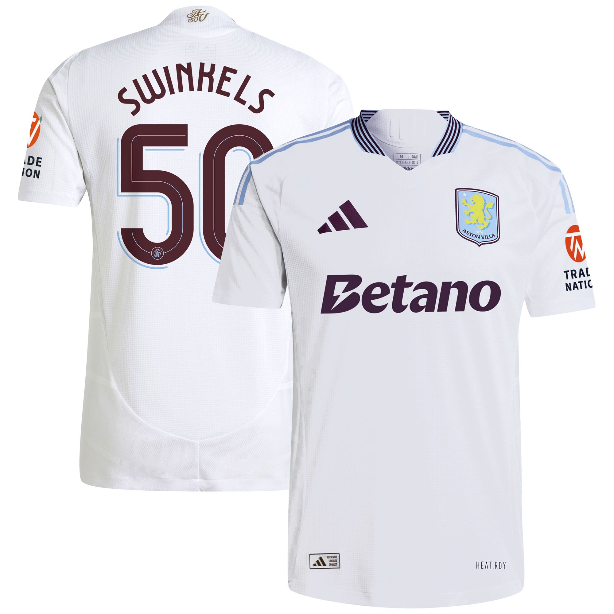 aston villa adidas away authentic shirt 2024-25 with swinkels 50 cup printing Collection | Official Aston Villa Shirts