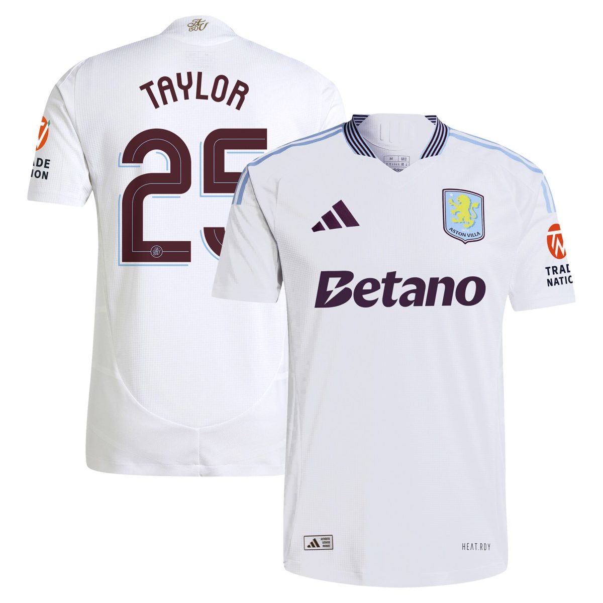aston villa adidas away authentic shirt 2024-25 with taylor 25 cup printing Collection | Official Aston Villa Shirts