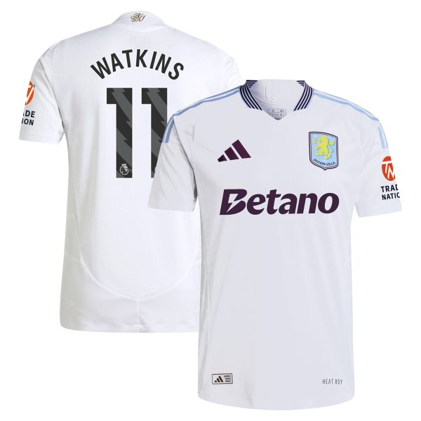 aston villa adidas away authentic shirt 2024-25 with watkins 11 printing Collection | Official Aston Villa Shirts