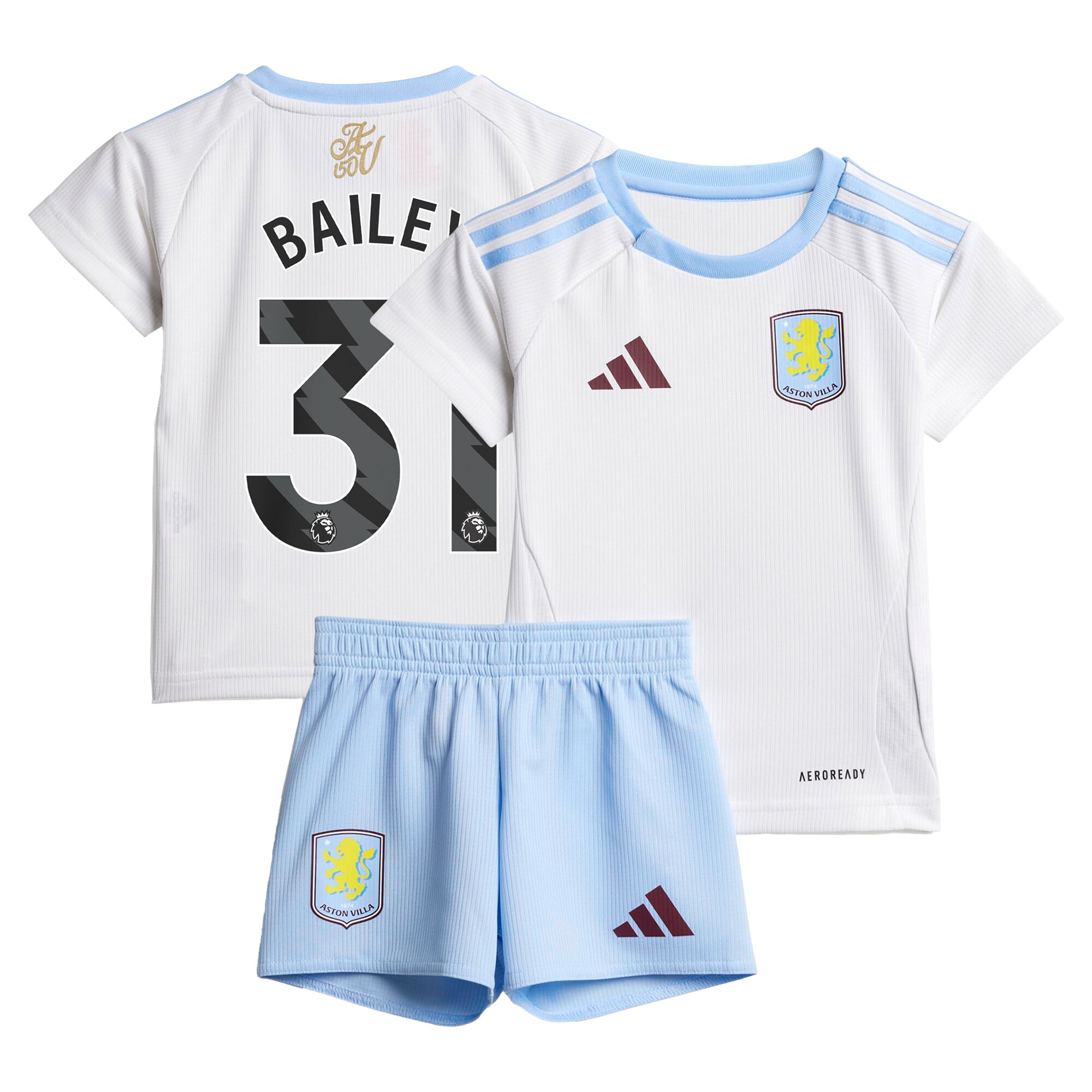aston villa adidas away baby kit 2024-25 with bailey 31 printing Collection | Official Aston Villa Shirts