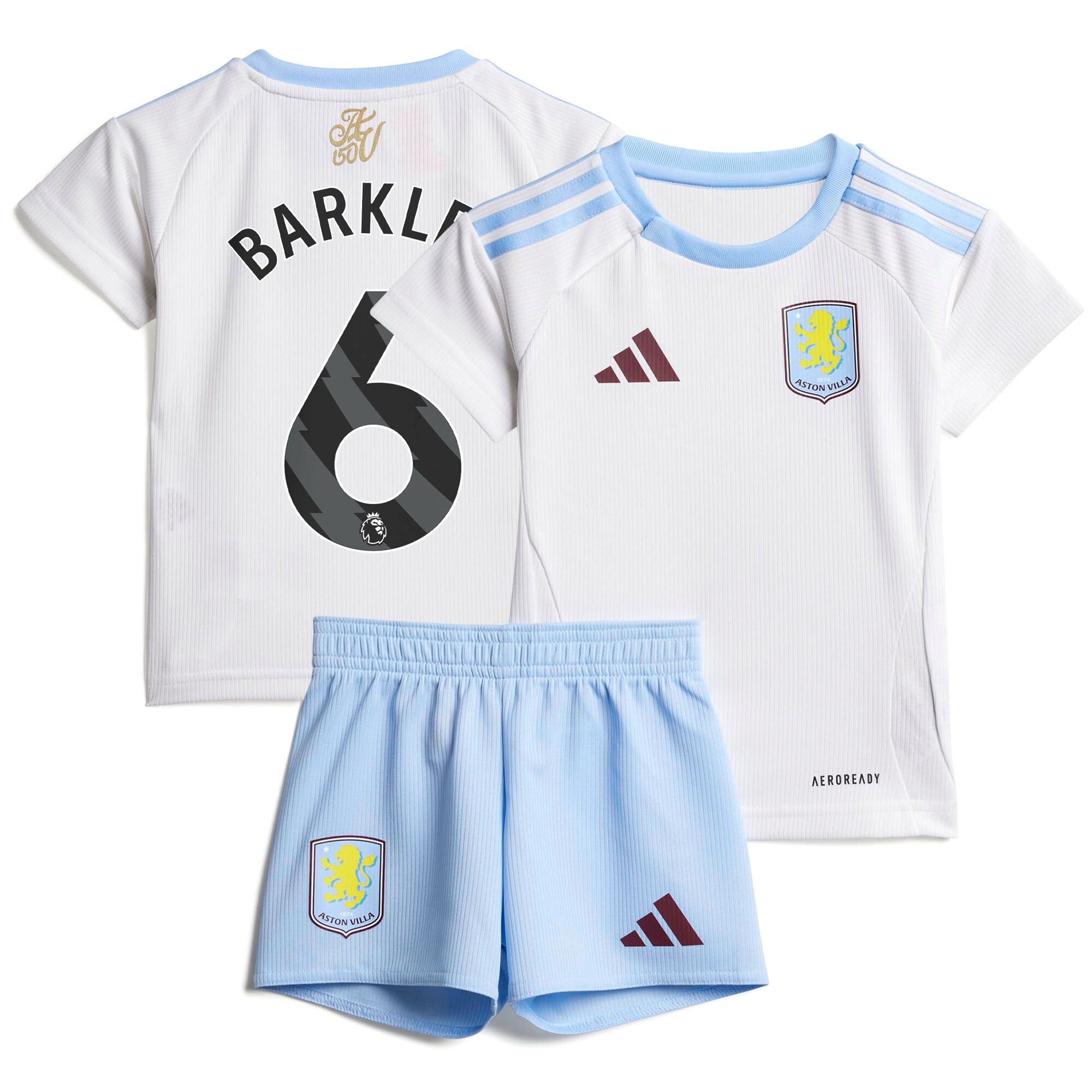 aston villa adidas away baby kit 2024-25 with barkley 6 printing Collection | Official Aston Villa Shirts