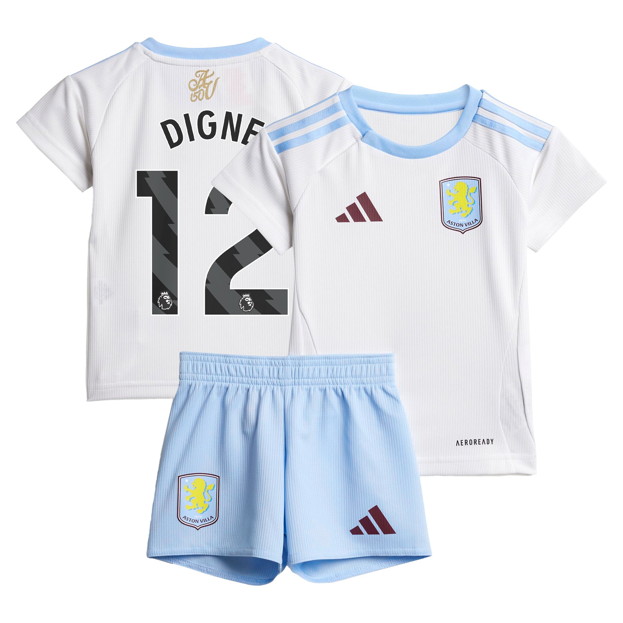aston villa adidas away baby kit 2024-25 with digne 12 printing Collection | Official Aston Villa Shirts