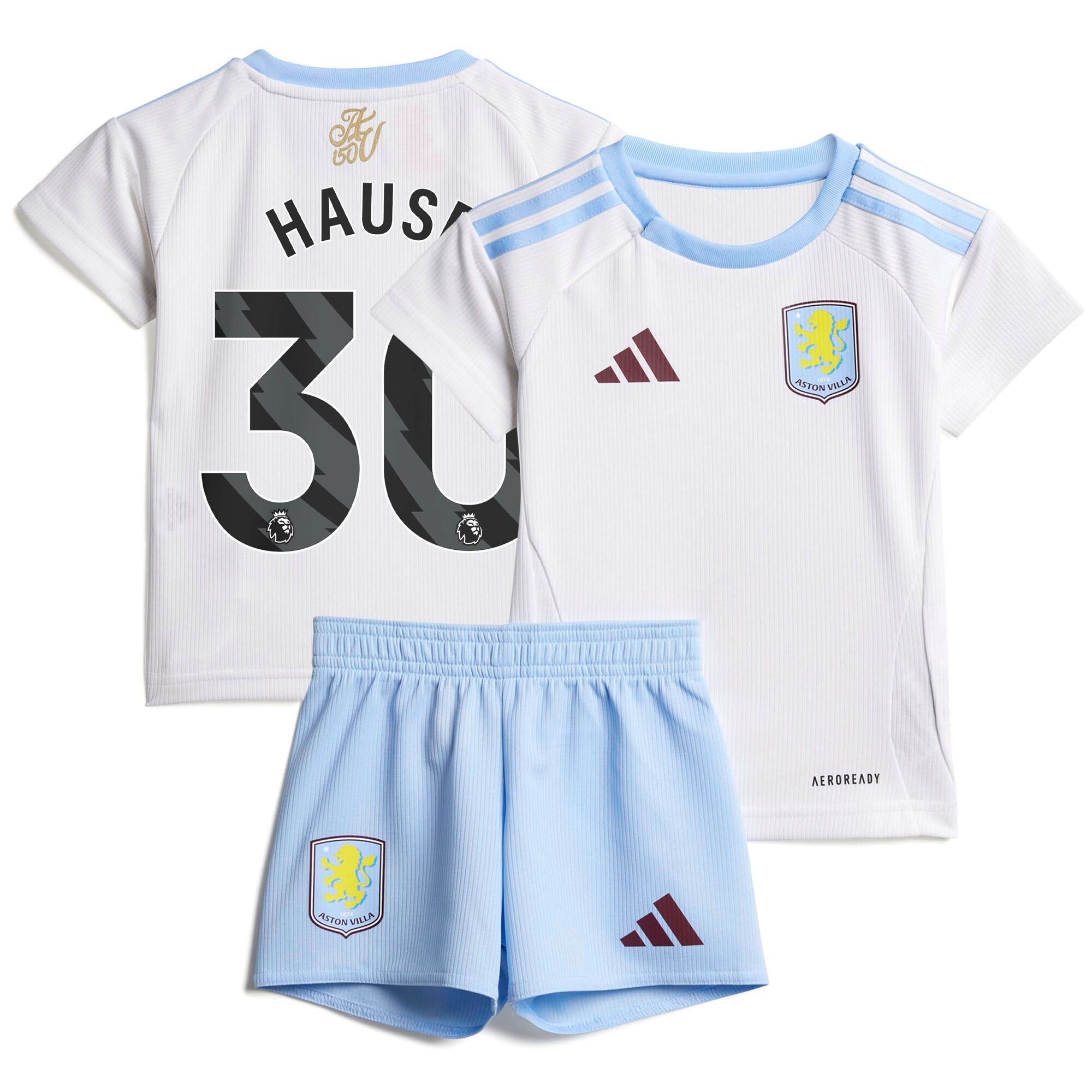 aston villa adidas away baby kit 2024-25 with hause 30 printing Collection | Official Aston Villa Shirts