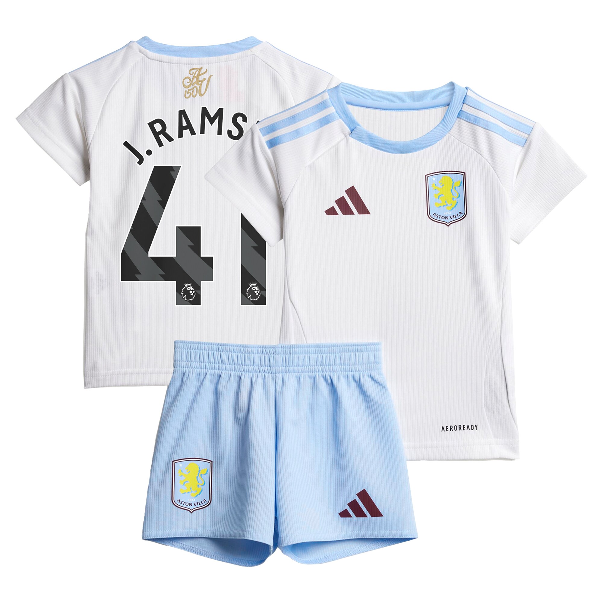 aston villa adidas away baby kit 2024-25 with j. ramsey 41 printing Collection | Official Aston Villa Shirts