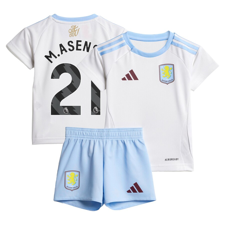 aston villa adidas away baby kit 2024-25 with m.asensio 21 printing Collection | Official Aston Villa Shirts