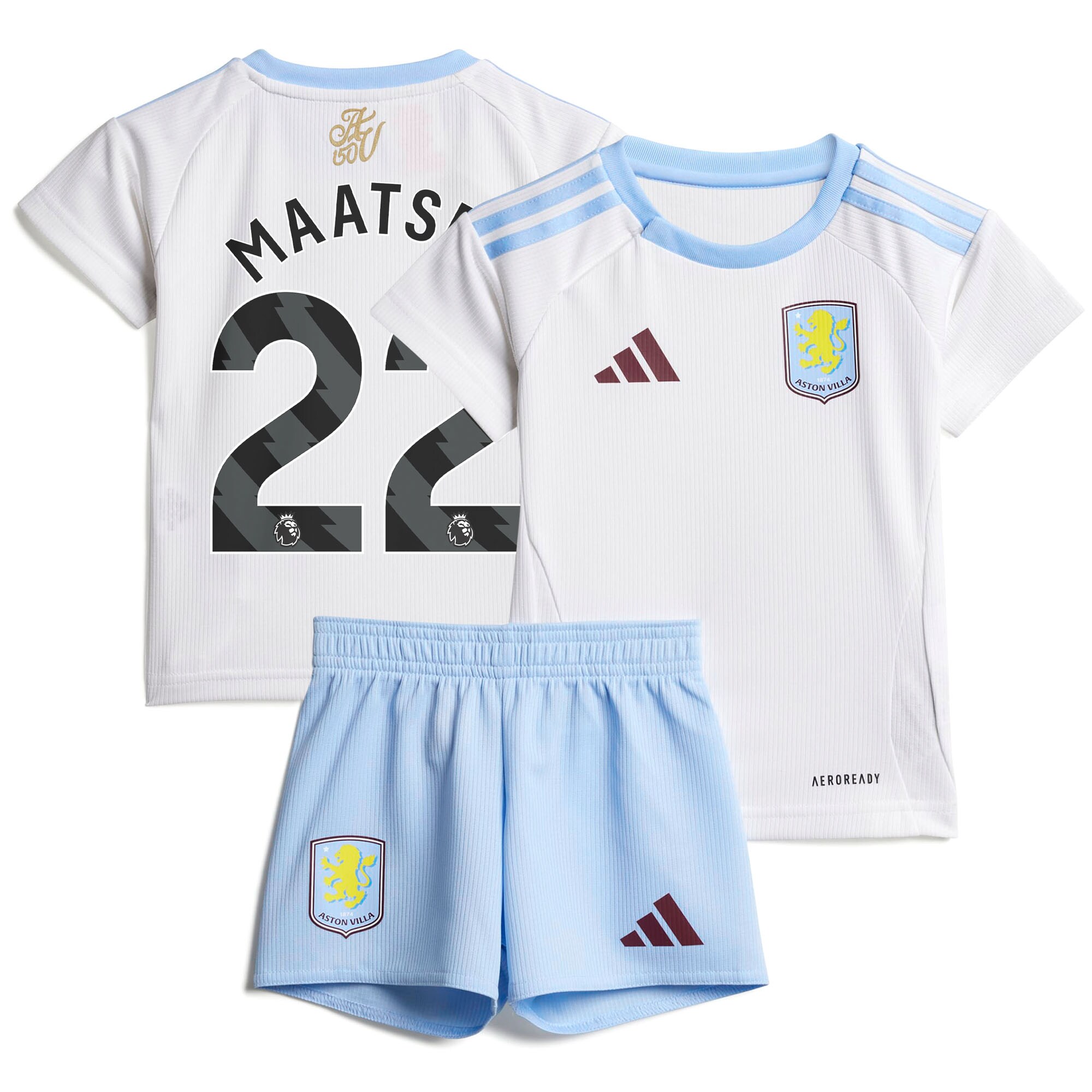 aston villa adidas away baby kit 2024-25 with maatsen 22 printing Collection | Official Aston Villa Shirts