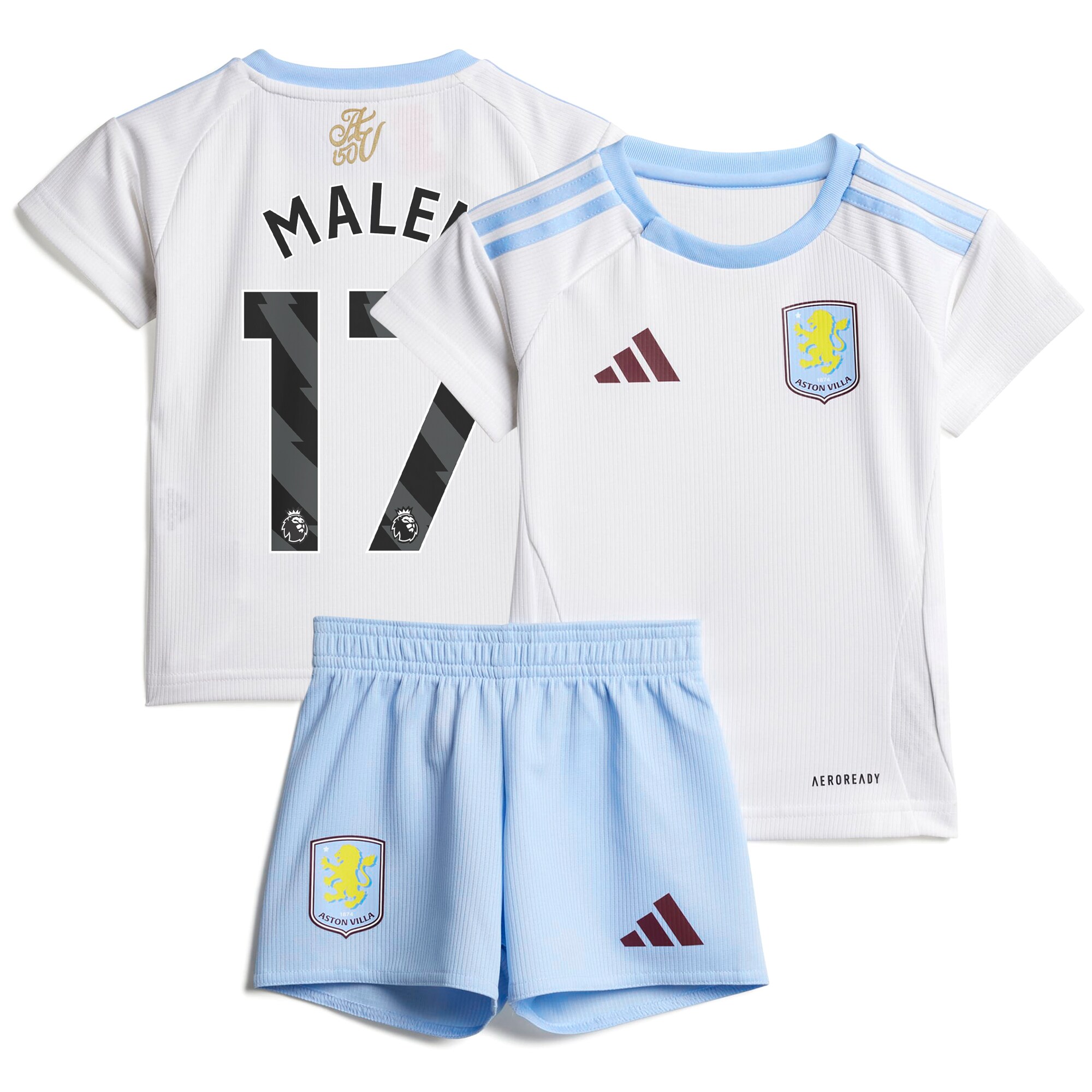 aston villa adidas away baby kit 2024-25 with malen 17 printing Collection | Official Aston Villa Shirts