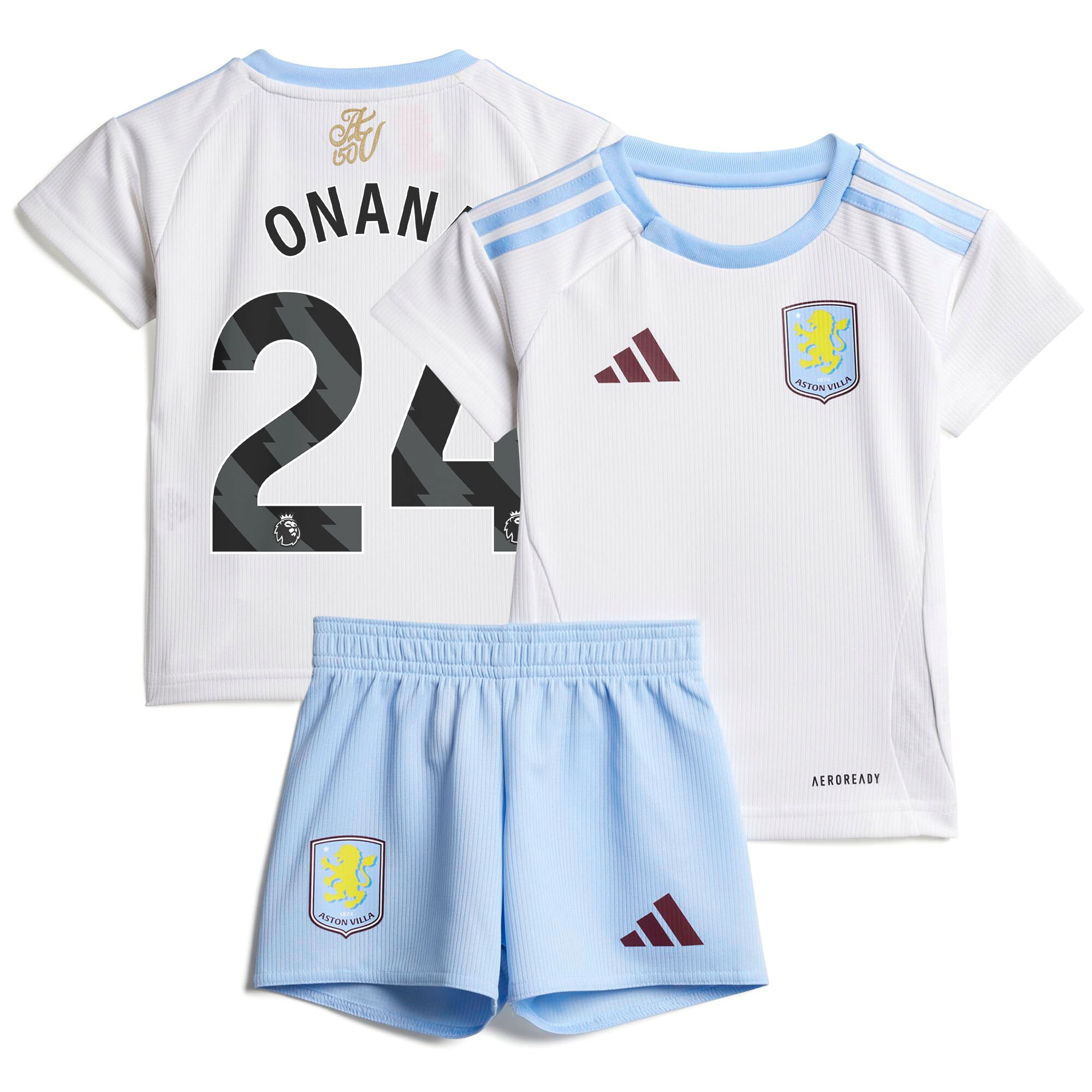 aston villa adidas away baby kit 2024-25 with onana 24 printing Collection | Official Aston Villa Shirts
