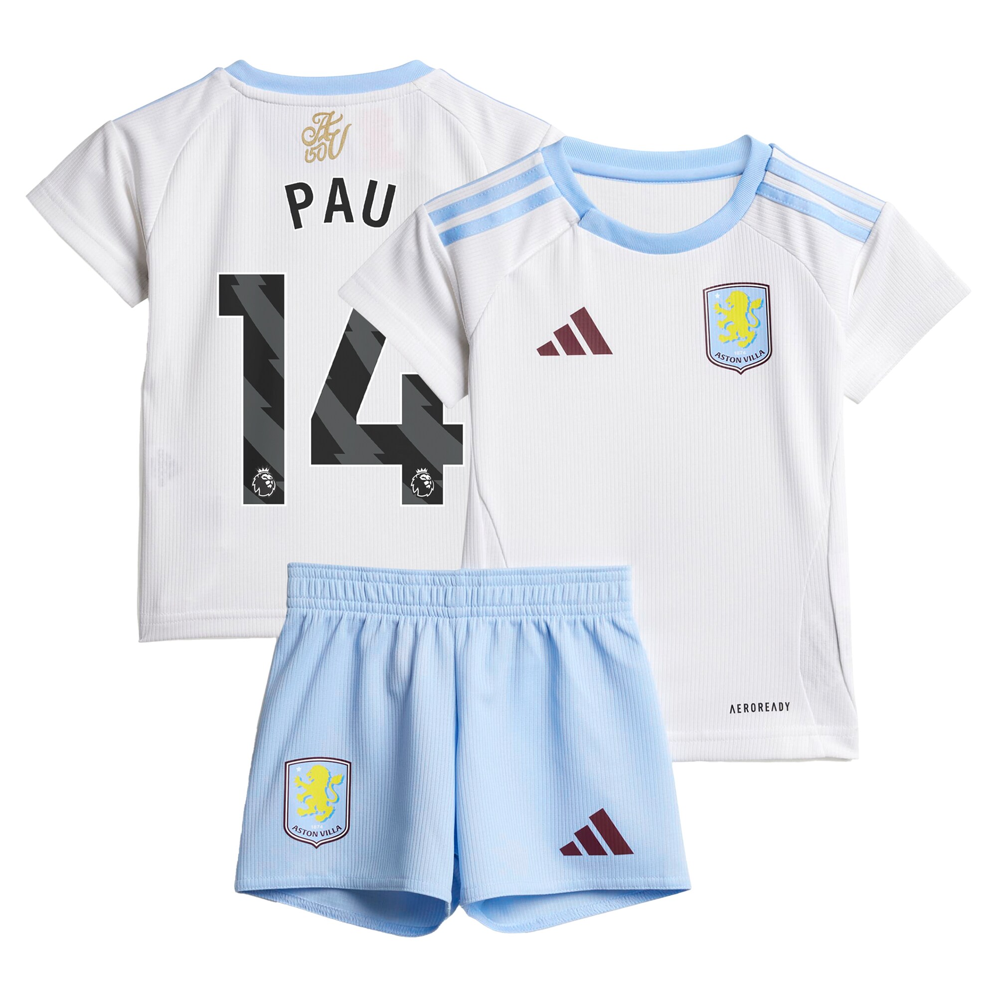 aston villa adidas away baby kit 2024-25 with pau 14 printing Collection | Official Aston Villa Shirts