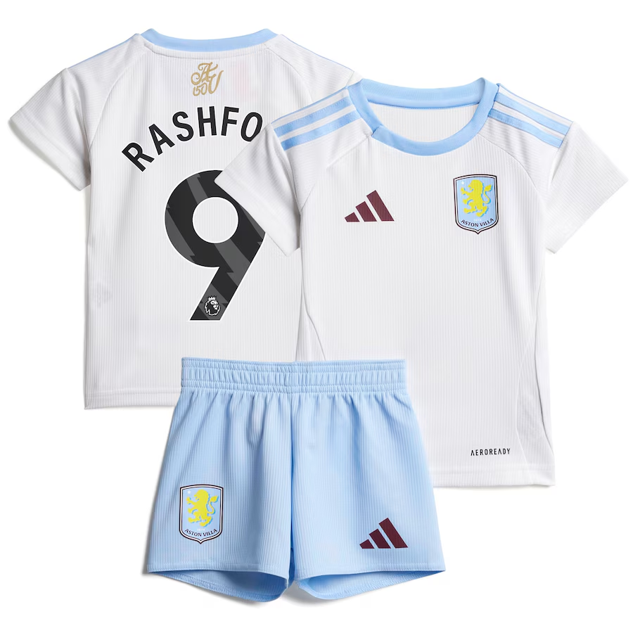 aston villa adidas away baby kit 2024-25 with rashford 9 printing Collection | Official Aston Villa Shirts